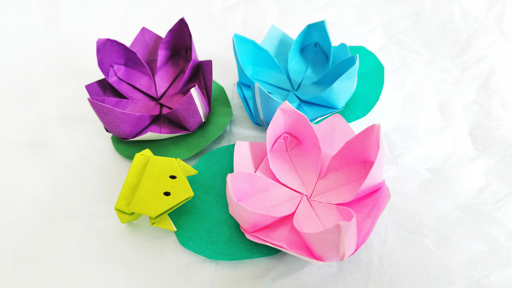 How To Make An Origami Lily Flower - Folding Instructions