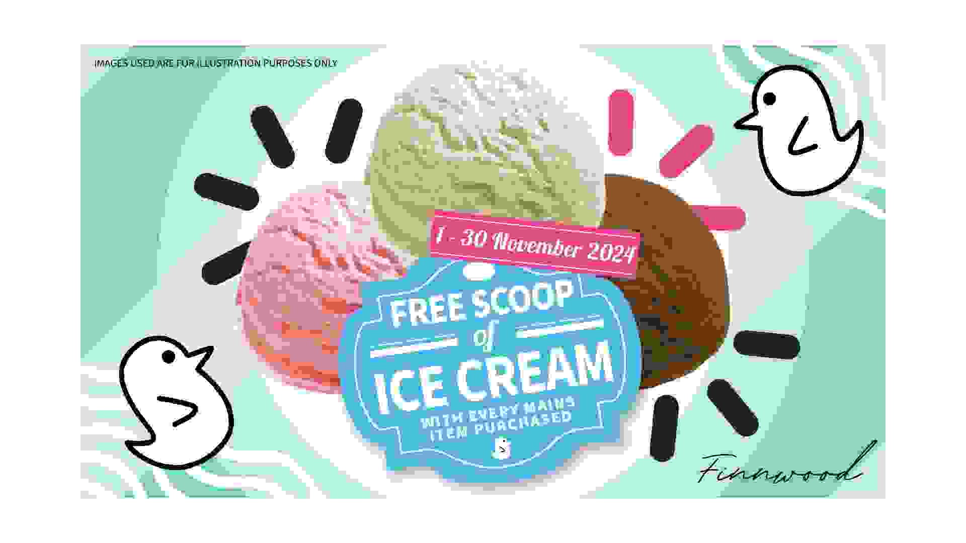 Finnwood free ice cream promotion